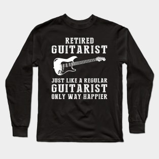 Strumming Retirement Bliss! Embrace Joy with this Humorous Guitarist Tee! Long Sleeve T-Shirt